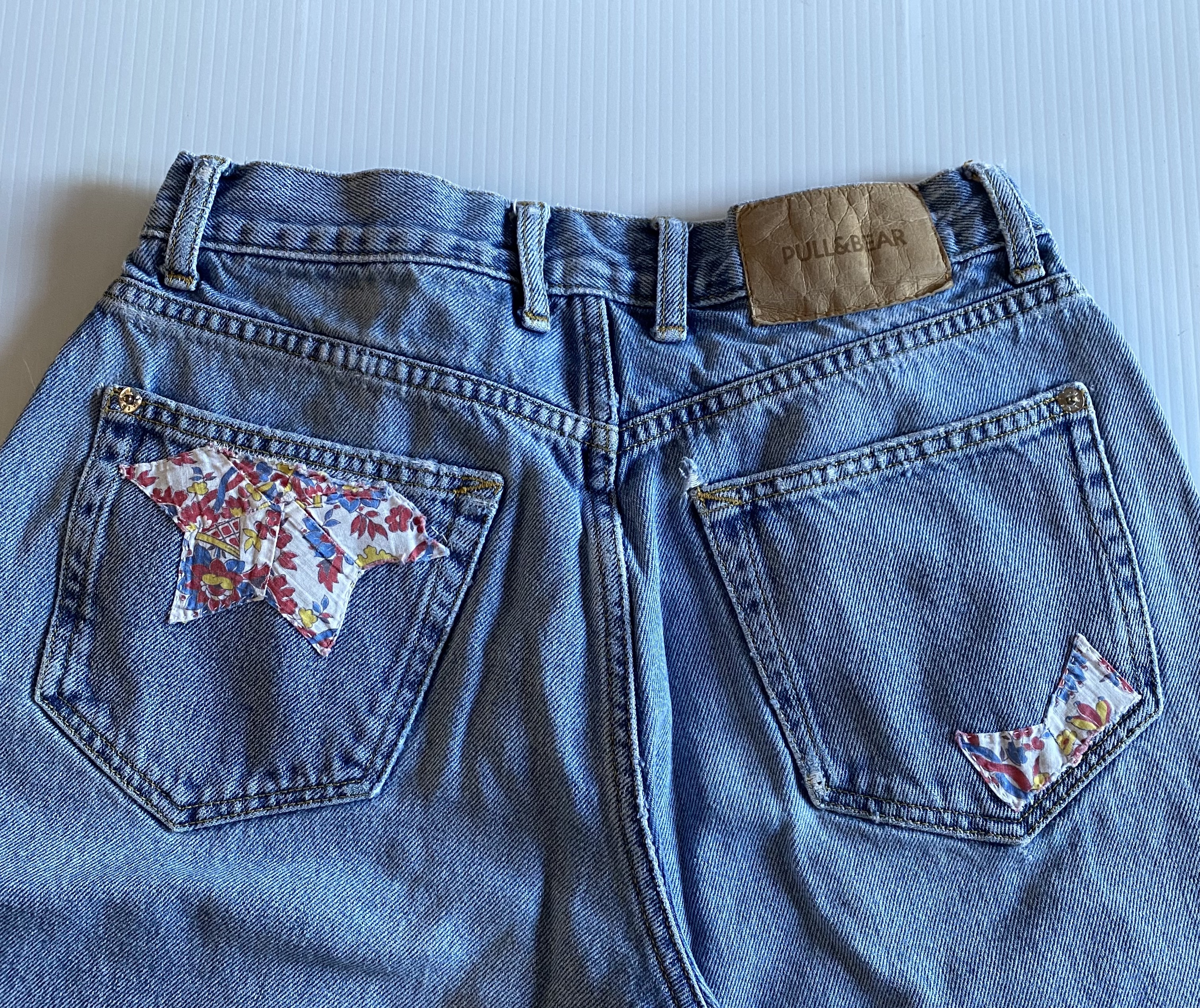Jeans with Quilted Patches