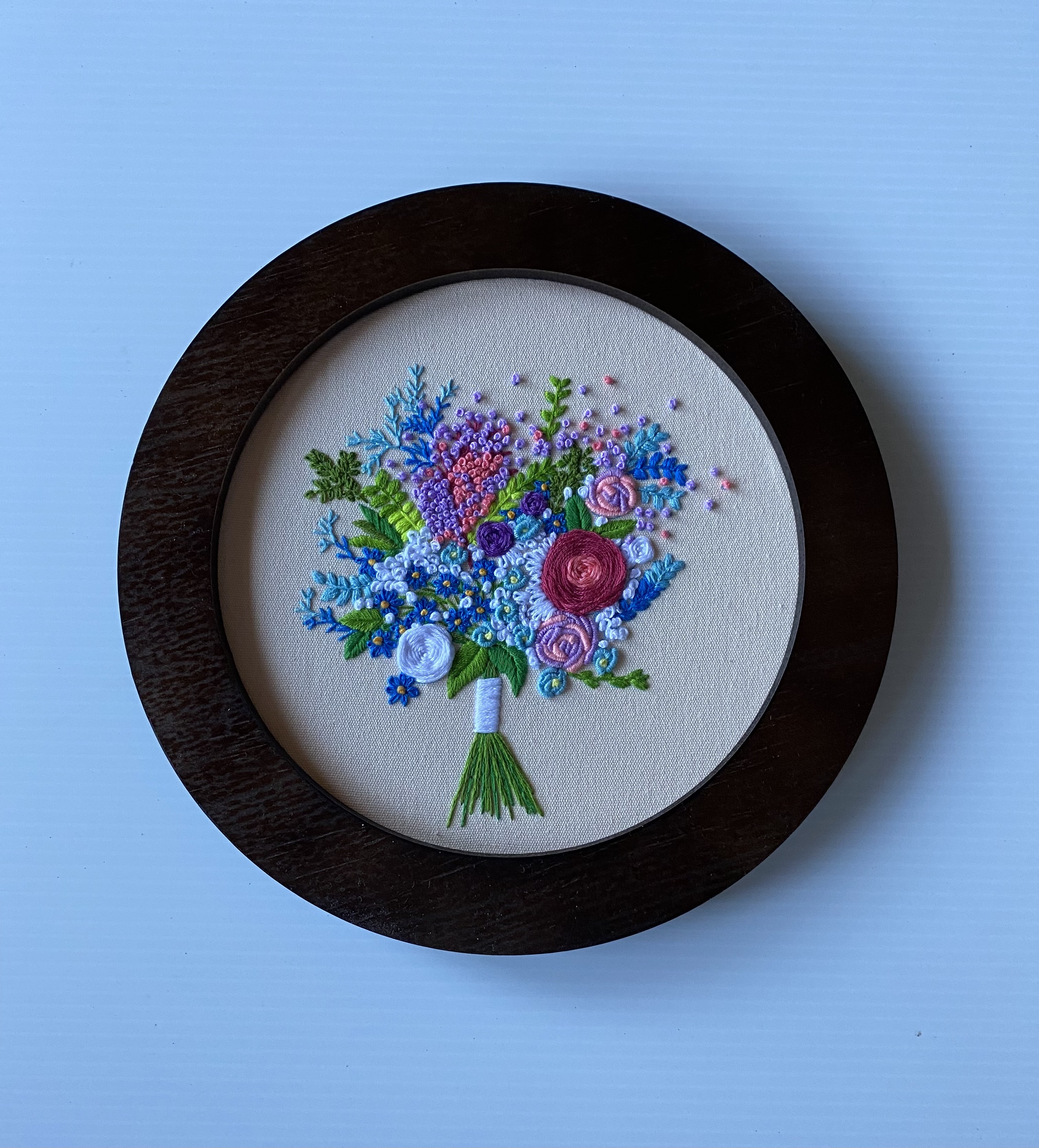 Small Embroidered Bouquet 